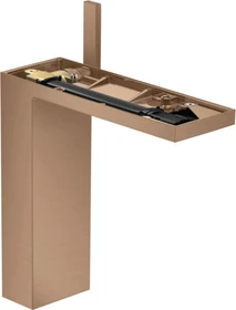 Hansgrohe Axor MyEdition Waschbeckenarmatur 230 mit Push-Open Ablaufgarnitur ohne Platte brushed red gold
