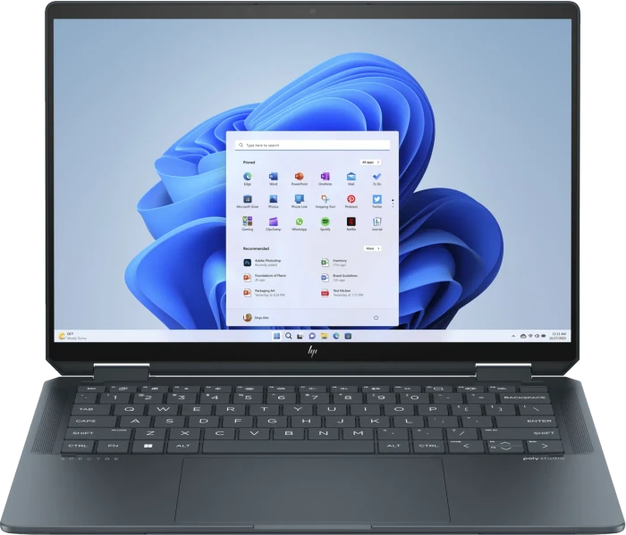 HP Spectre x360 2-in-1 14-eu0769ng, Slate Blue, Core Ultra 7 155H, 32GB RAM, 2TB SSD, DE