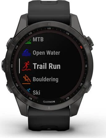 Garmin Fenix 7S Sapphire Solar slate grey titan/black