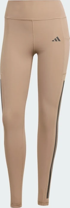 adidas Optime 3-Streifen Hose lang chalky brown (Damen)