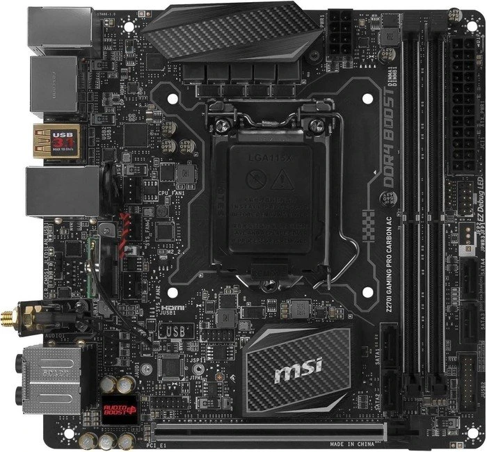 MSI Z270I Gaming Pro Carbon AC (Intel 1151)
