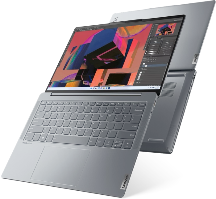 Lenovo Yoga Slim 6 14APU8, Misty Grey, Ryzen 5 7540U, 16GB RAM, 512GB SSD, DE