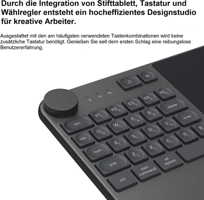 Huion Inspiroy Keydial KD200, Metal Grey