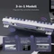 RK Royal Kludge M75 Wireless, weiß/violett, LEDs RGB, hot-swap, RK BROWN, USB/Bluetooth, DE Vorschaubild