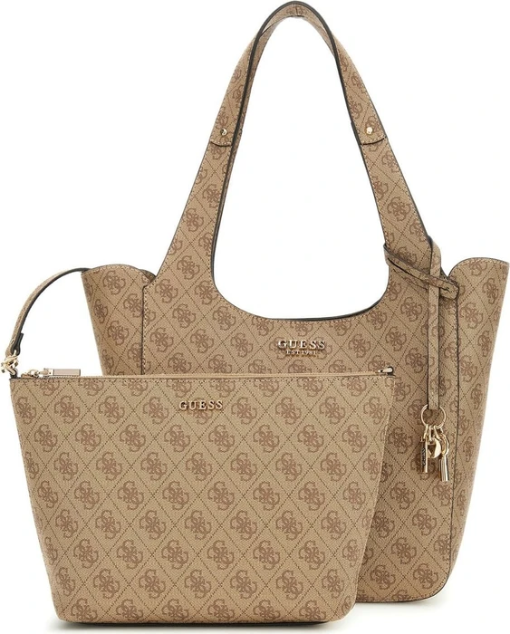Guess Calista 4G-Logo Shopper latte logo/brown