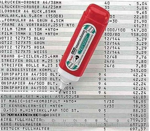 Pentel Fine Point Correction Pen 1.4mm Korrekturstift, 12ml