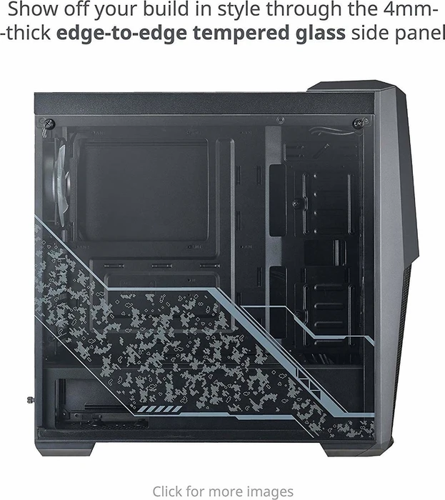 Cooler Master MasterBox MB500 TUF Gaming Edition, Glasfenster