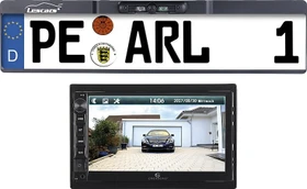 Creasono 2-DIN-MP3-Autoradio mit Touchdisplay und Funk-Rückfahr-Kamera
