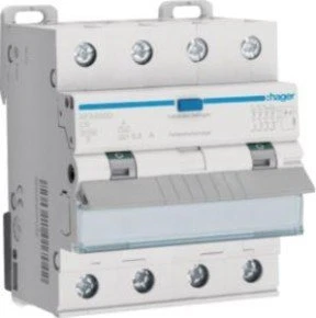 Hager Fehlerstrom-Leitungsschutzschalter 4P 10kA C-6A 300mA Typ A