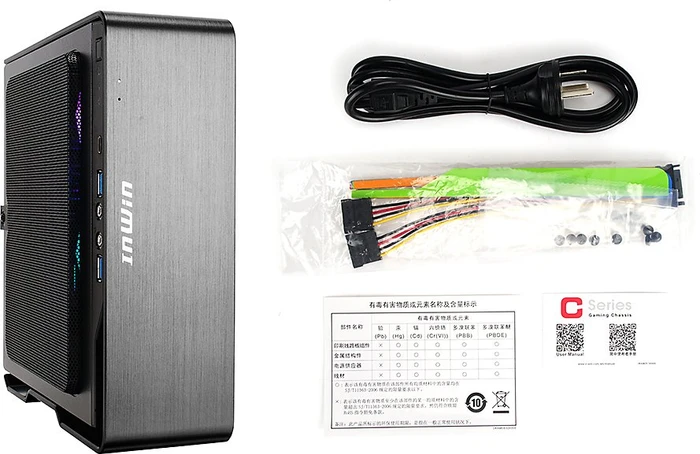 In Win Chopin Max Titanium Grey, Mini-ITX, 200W