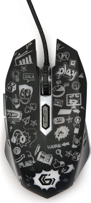 Gembird Optical LED Mouse 6B-02 Grafix, Motiv, USB