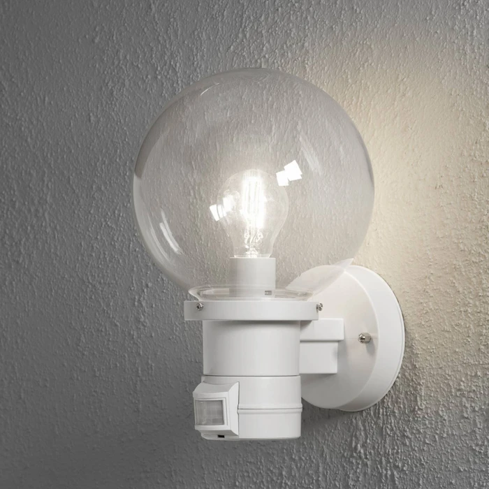 Konstsmide Nemi 20cm Sensor Wandleuchte weiß