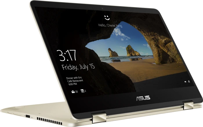 ASUS ZenBook Flip 14 UX461UA, Icicle Gold, Core i5-8250U, 8GB RAM, 512GB SSD, DE