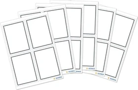 Herma Buchetiketten neutral, 40x55mm, mehrfarbig, 6 Blatt (24 Etiketten)