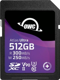 OWC Atlas Ultra R300/W250 512GB, UHS-II U3, Class 10