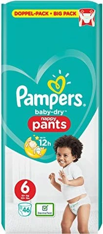 Pampers Baby-Dry pants Gr.6 Einwegwindel, 15+kg