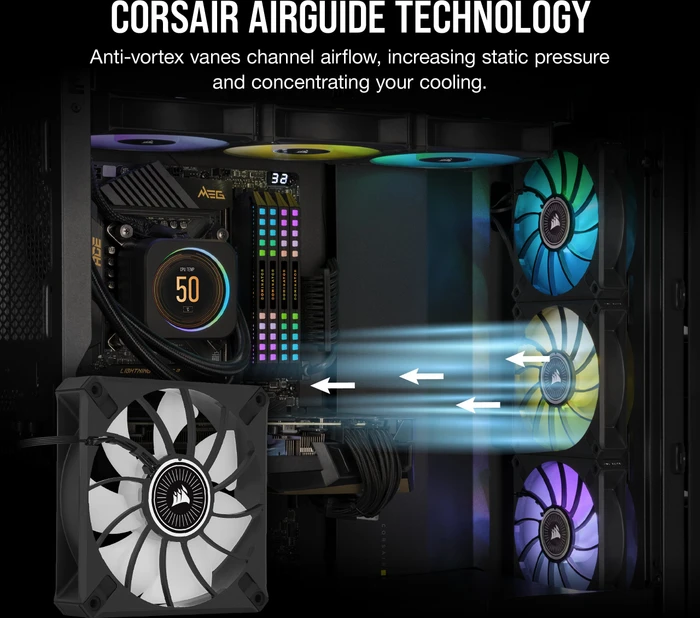 Corsair ML Series iCUE ML120 RGB Elite, weiß, 120mm