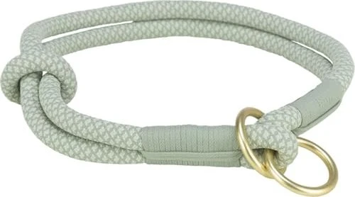 Trixie Soft Rope Zug-Stopp-Halsband, S-M, Salbei/Mint