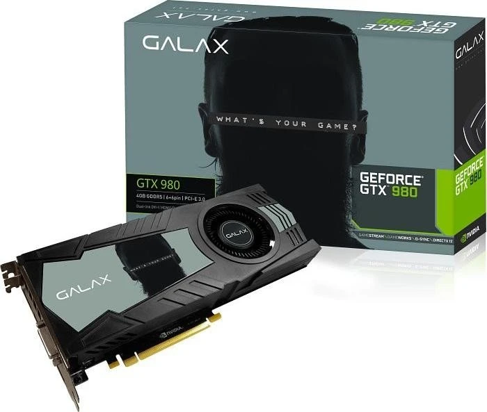 KFA2 GeForce GTX 980, 4GB GDDR5, DVI, HDMI, 3x DP