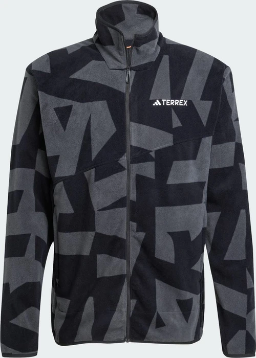 adidas Terrex Multi Printed Fleece Jacke black/carbon (Herren)