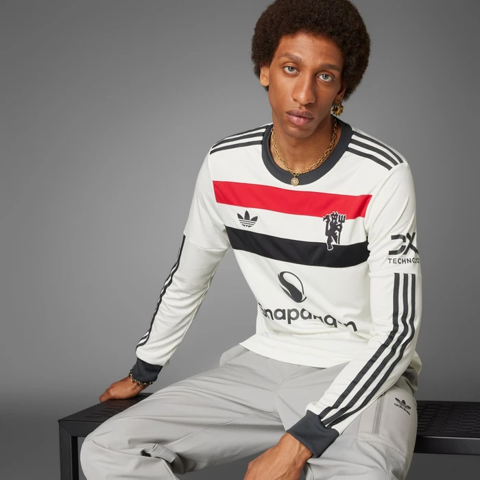 adidas Manchester United 2024/2025 Ausweichtrikot langarm off white (Herren)