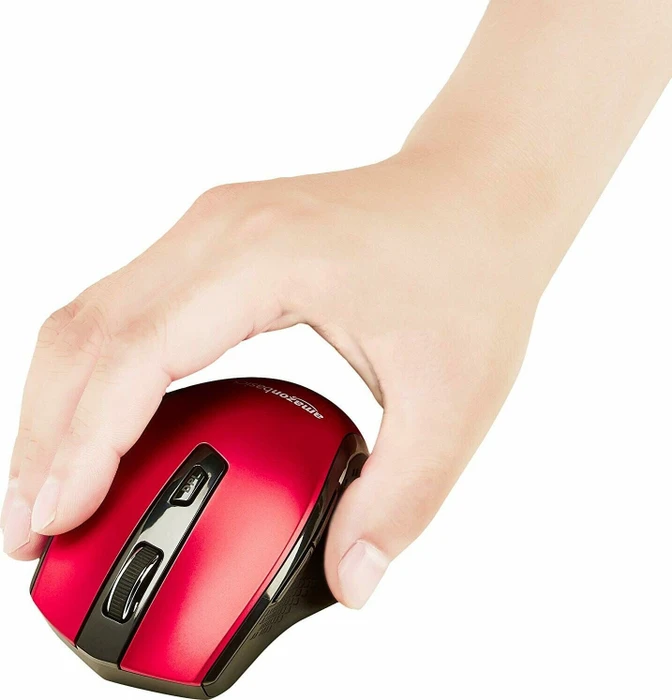 AmazonBasics G6B Ergonomic Wireless Mouse rot, USB