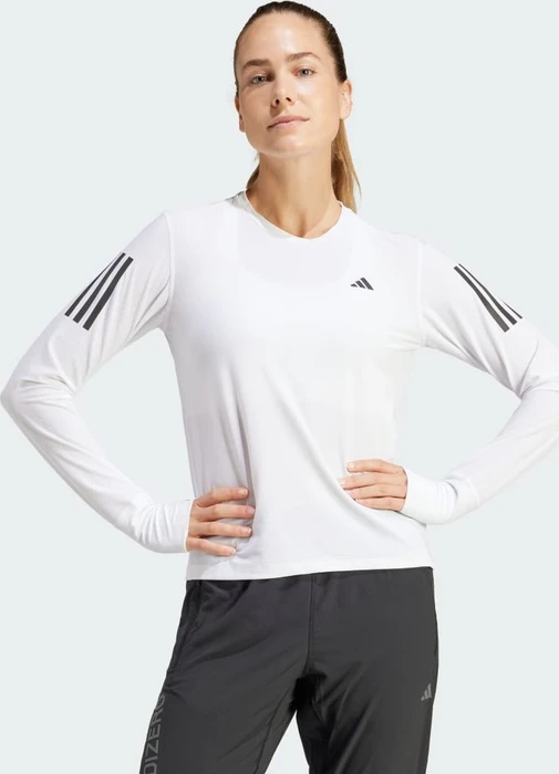 adidas Own The Run Laufshirt langarm weiß (Damen)