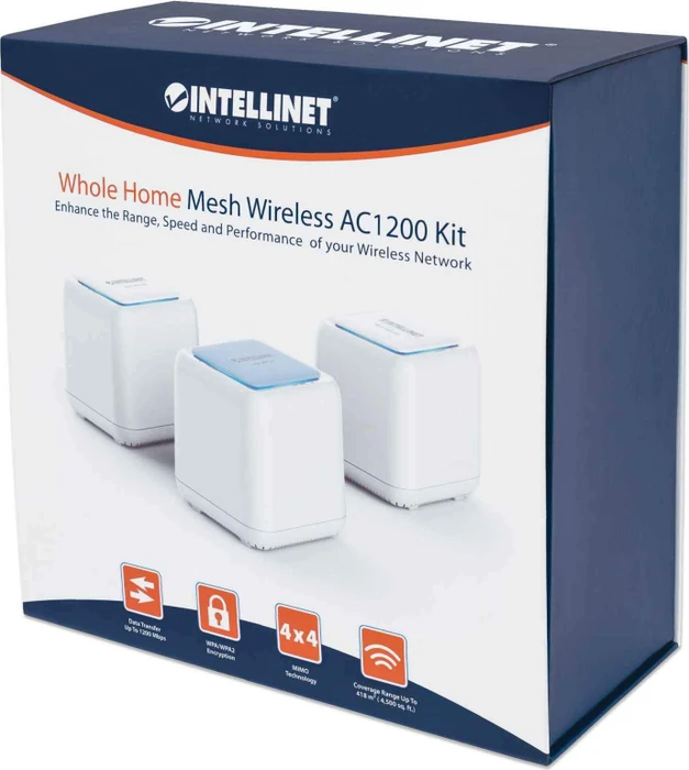 Intellinet Mesh WLAN-Set, Router und 2x Repeater Set, 3er-Bundle