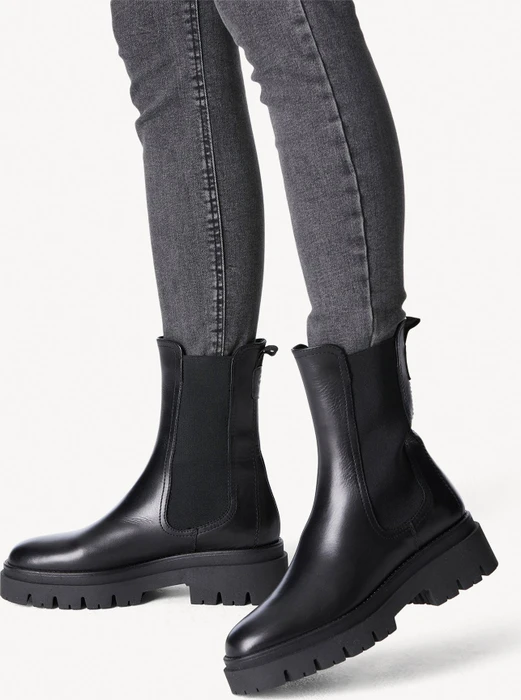 Tamaris Leather Chelsea Boots schwarz (Damen)