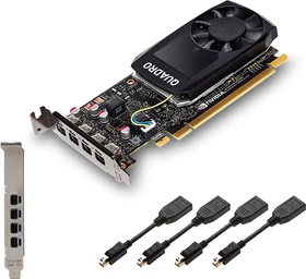PNY Quadro P1000, 4GB GDDR5, 4x mDP