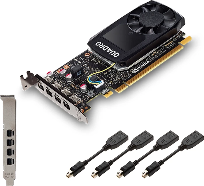 PNY Quadro P1000, 4GB GDDR5, 4x mDP