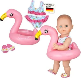 Heless Flamingo-Schwimmset Ella 35-45cm