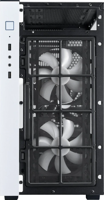 SilverStone Redline Series RL08, weiß/schwarz, Glasfenster