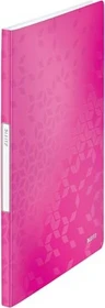 Leitz WOW Sichtbuch, A4, pink, inkl. 20 Klarsichthüllen