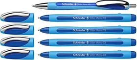 Schneider Slider Memo XB mit Slider Rave Kugelschreiber blau,  5er-Pack