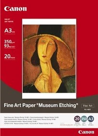 Canon FA-ME1 Fine Art Museum Etching Inkjetpapier weiß, A3, 350g/m², 20 Blatt