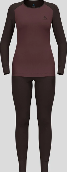 Odlo Active Warm Eco Set black/fudge (Damen)