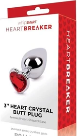Whipsmart Heartbreaker Collection Heart Crystal Butt Plug medium