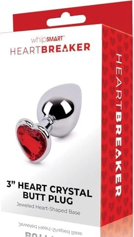 Whipsmart Heartbreaker Collection Heart Crystal Butt Plug