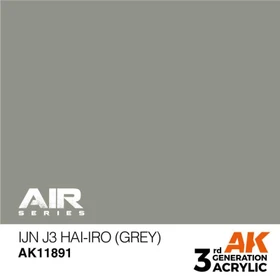 AK-Interactive 3rd Gen Acrylic Colors Air Series IJN j3 hai-iro grey, 17ml