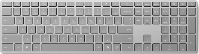 Microsoft Surface Keyboard 2nd Edition, grau, mit Copilot-Taste, Bluetooth, DE