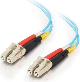 C2G LWL Duplex Kabel, OM3, 2x LC Stecker/2x LC Stecker, 3m, türkis