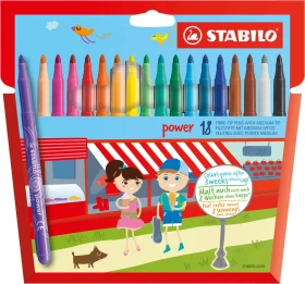 STABILO Power sortiert, 18er-Set, Etui