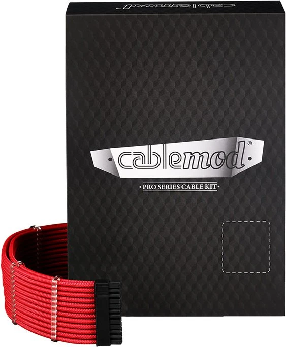 CableMod C-Series Pro ModMesh 12VHPWR Cable Kit for Corsair RM (Black Label), rot