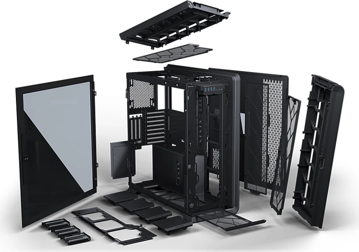 Phanteks Enthoo 719, schwarz, Glasfenster
