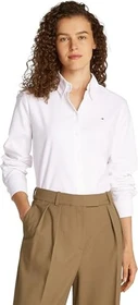 Tommy Hilfiger Relaxed Fit Oxford Hemd langarm optic white (Damen)
