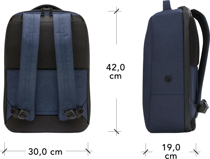 dbramante1928 Christiansborg 16" Recycelter Rucksack, Dunkelblau