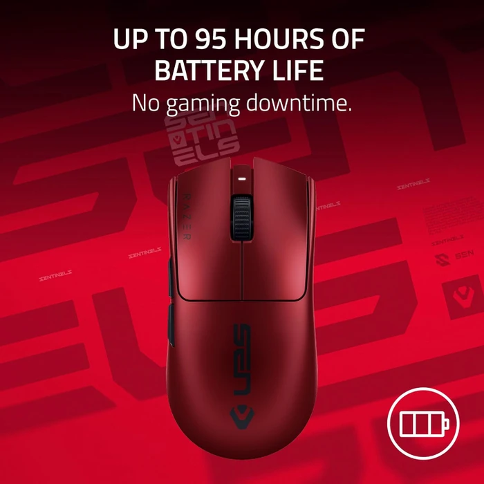Razer Viper V3 Pro Sentinels Edition dunkelrot, USB