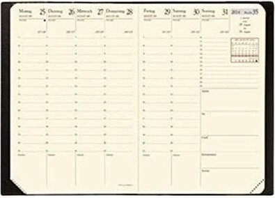 Quo Vadis Kalender Ersatzeinlage Wochenansicht 2026, 100x150mm