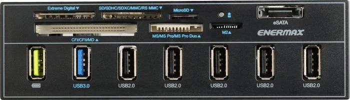 Enermax Mighty Charger ECR501 Multi-Slot-Cardreader, USB 3.0 19-Pin Stecksockel [Stecker]